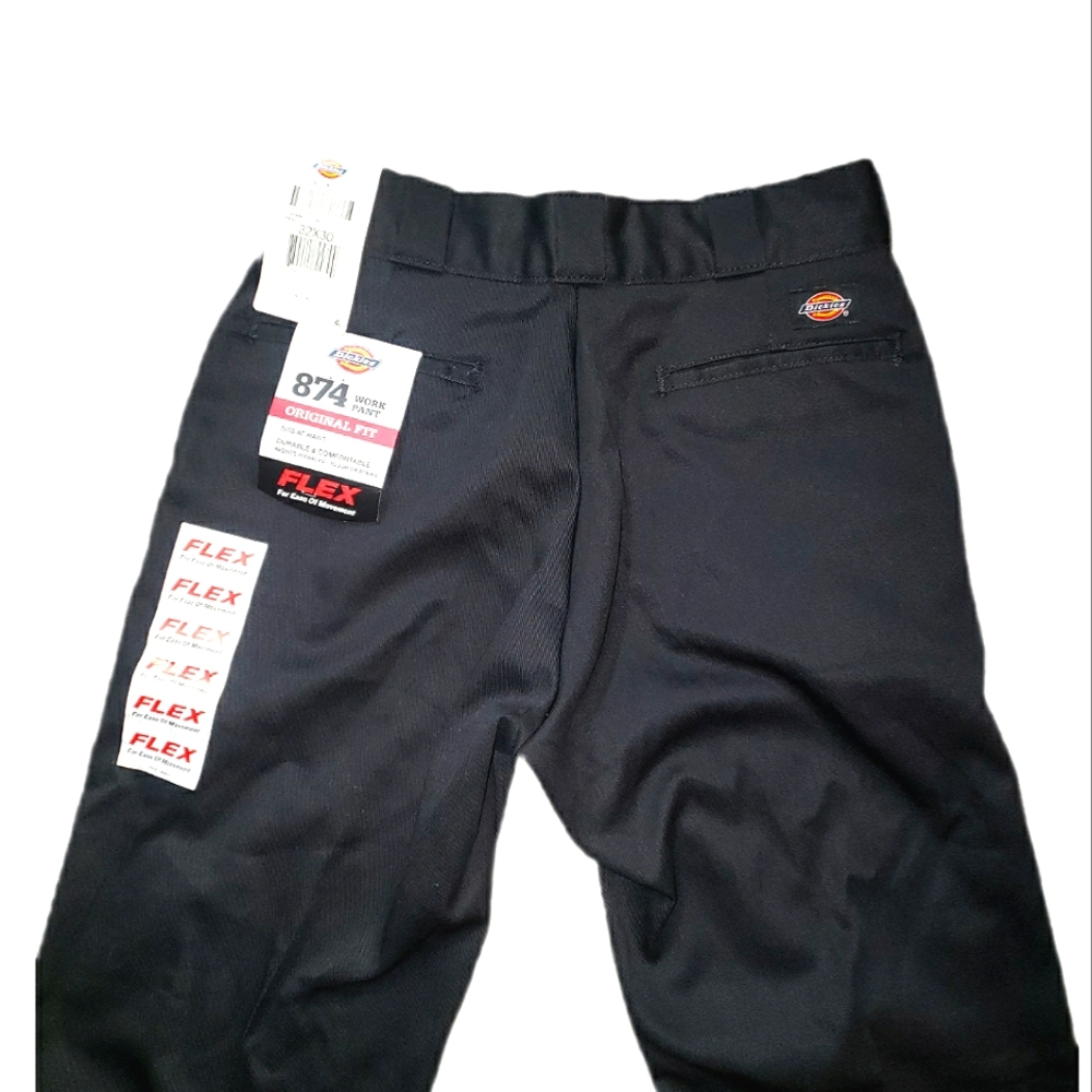 NWT Dickies 874 Work Pant Original Flex Fit Black Men's 32x30